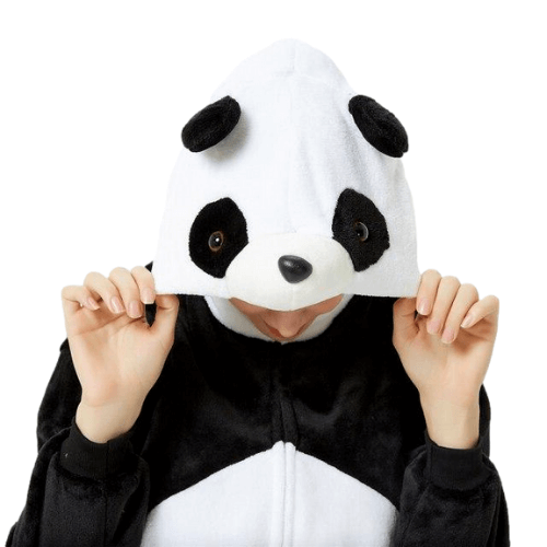 veste femme panda noir blanc