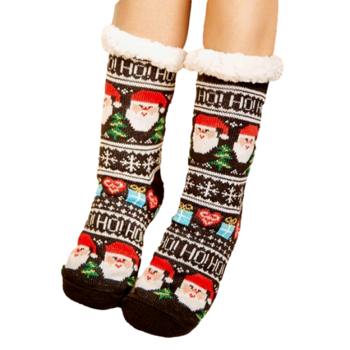 chaussettes tricot pere noel