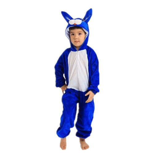 combinaison pyjama lapin bleu enfant