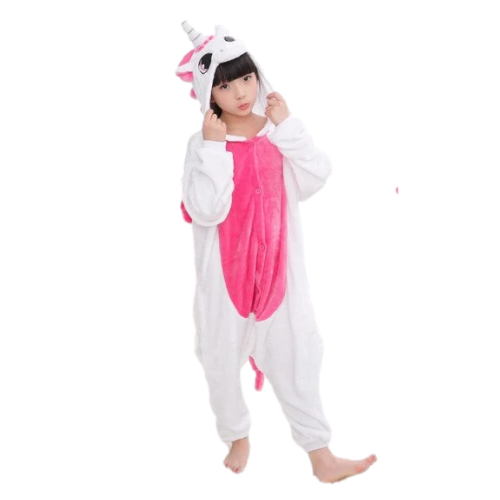 pyajama combinaison rose de licorne pour enfant