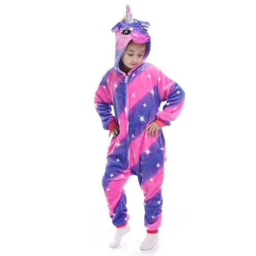Combinaison Pyjama licorne bicolore enfant