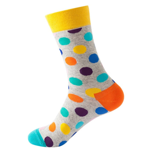 chaussettes de couleurs avec des motifs
