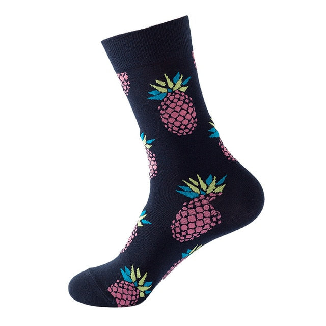 chaussettes noires avec des ananas