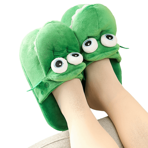 Chaussons Dinosaure Vert Pyjmoisa