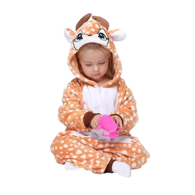 combi pyjama cerf pour enfant