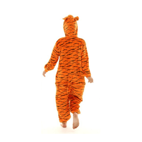 combinaison pyjama gros chat orange