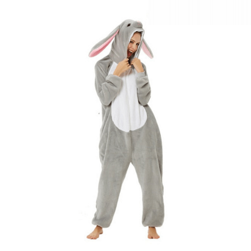 grenouillere pyjama lapin gris