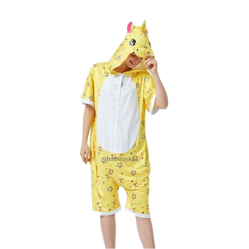 tenue pyjama ete licorne jaune