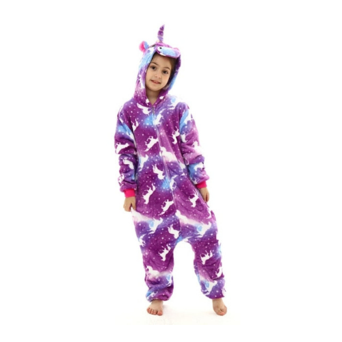 pyjama combinaison licorne violet fille