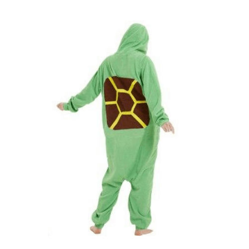 carapace marron combinaison pyjama tortue verte
