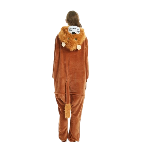 costume pyjama lion de dos queue et criniere