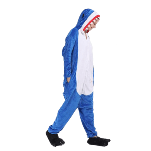 combinaison pyjama requin bleu