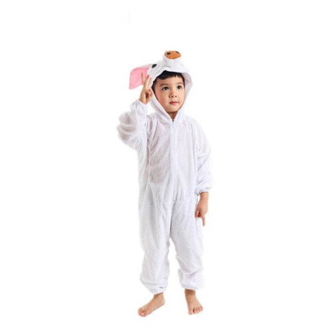 pyjama combinaison cochon blanc