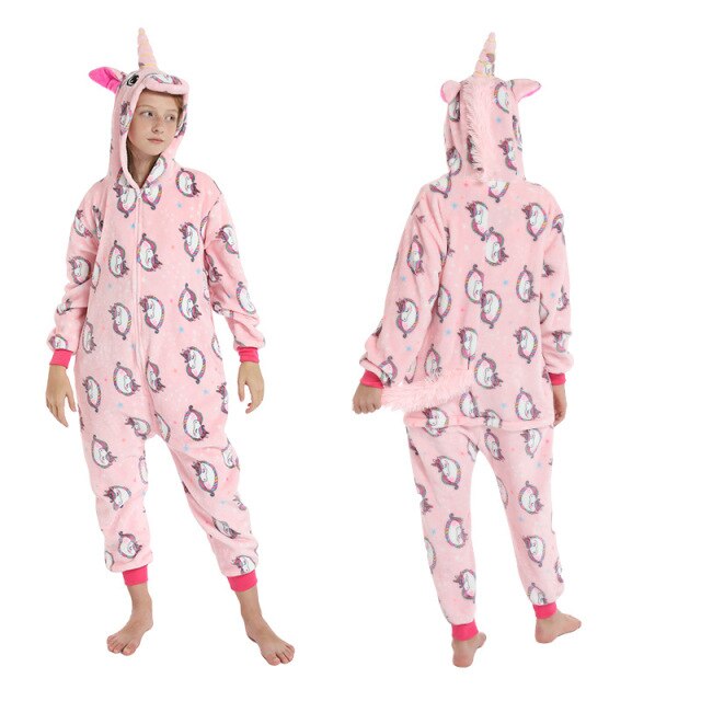 WEDFGX Garçons Enfants Combinaison Pyjamas vêtements Dessin animé Animaux  Pyjamas Unisexe Cosplay Pyjamas Hiver Service à Domicile : : Mode