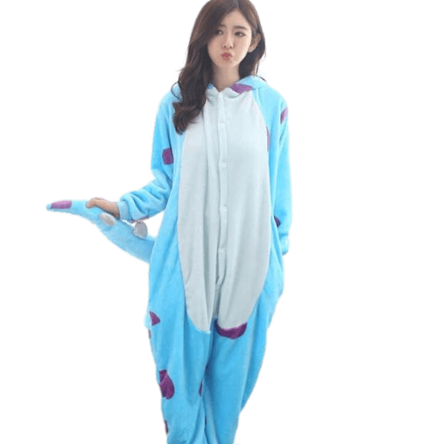pyjama en combinaison dragon turquoise